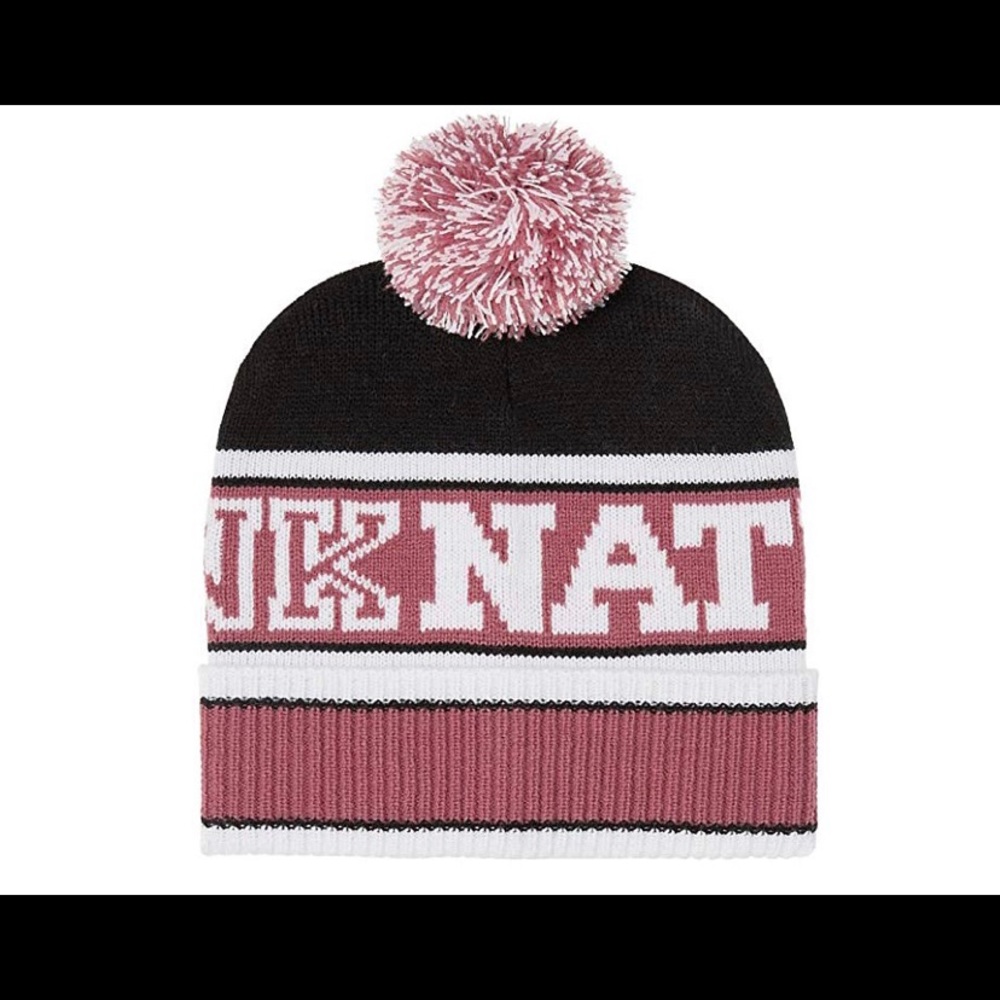 Two Vs Pink beanies